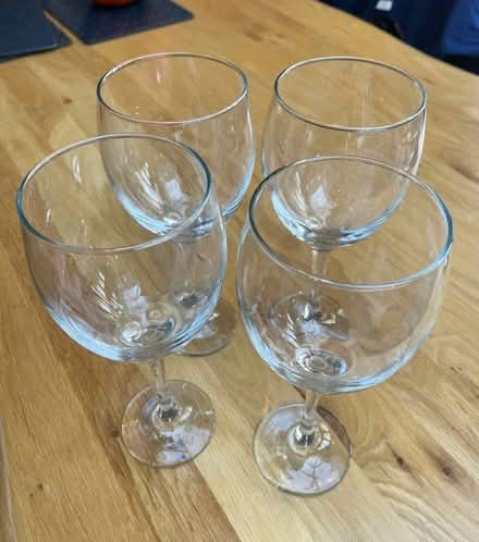 Photo of free Large wine glasses x 4 (Beckenham BR3) #2
