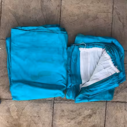 Photo of free Two Pairs of Large Lined Curtains One Pair Green & One Blue (Hazlemere HP15) #2