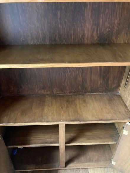 Photo of free Tall wood book case (East Village (Mack & Van Dyke)) #2