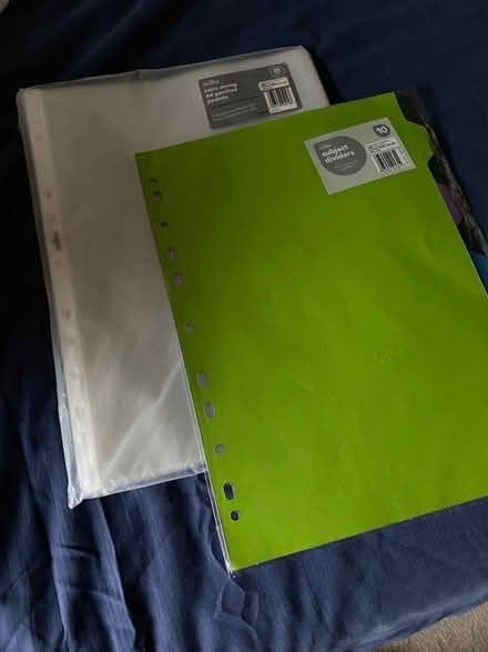 Photo of free File dividers and punched packets, still in packaging (Summertown OX2) #1