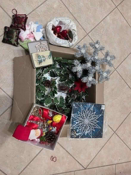 Photo of free Box of Christmas Decorations (Penicuik EH26) #1