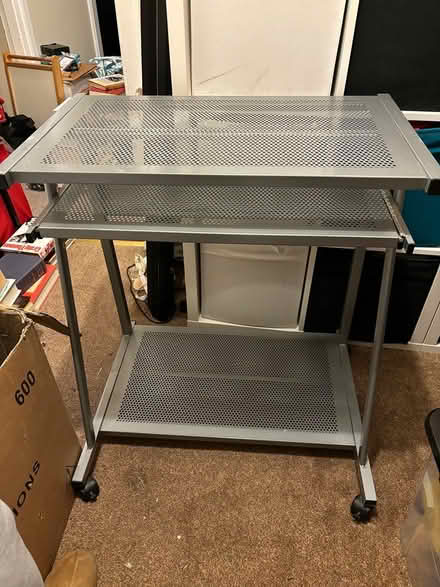 Photo of free Metal computer table (Ryecroft, Walsall, WS3) #1