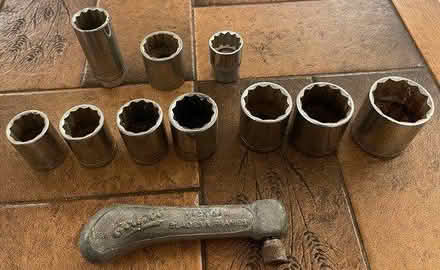 Photo of free Ten ½” Drive Sockets, Padsaw Handle (Seaton EX12) #1