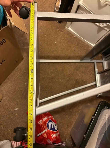 Photo of free Metal computer table (Ryecroft, Walsall, WS3) #4