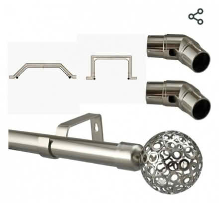 Photo of A bay window curtain pole (Tooting SW17) #1