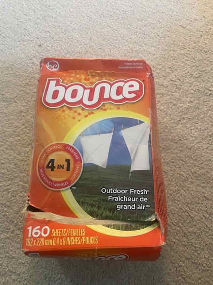 Photo of free Dryer Sheets (Downtown Madison) #1