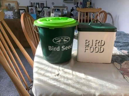 Photo of free Bird food containers (Oaks Cross SG2) #1