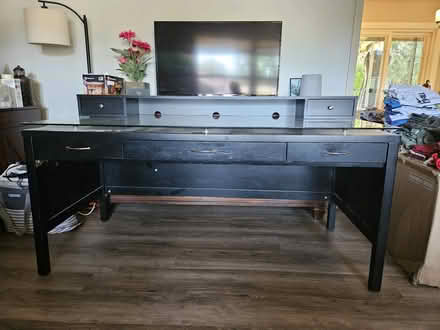 Photo of free Black Desk (Beaverton/Denney Rd) #2