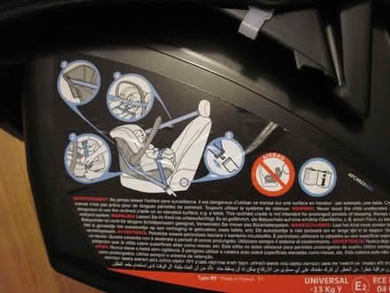 Photo of free Nania BEONE Linea Grey Car Seat Group 0+ (0-13kg). (West Hill BN1) #4