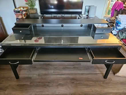 Photo of free Black Desk (Beaverton/Denney Rd) #1