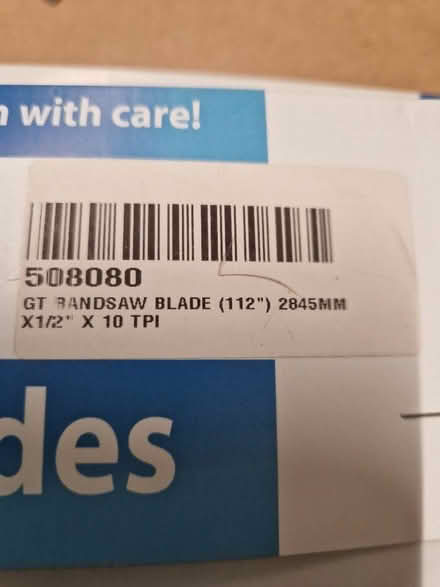 Photo of free Bandsaw blades (Upper Weston) #1