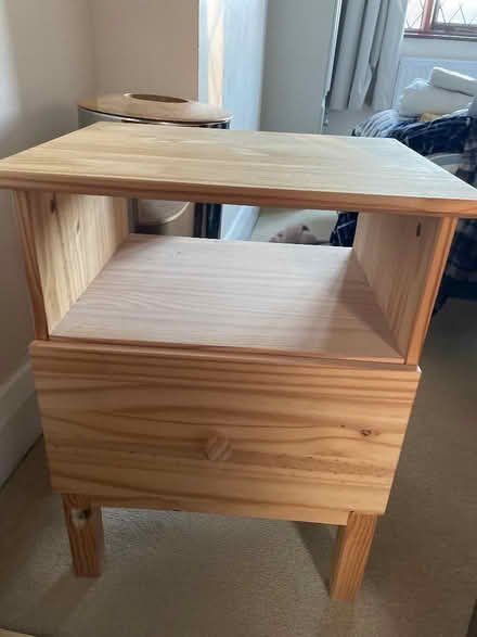 Photo of free IKEA pine bedside table (Rishton BB1) #1