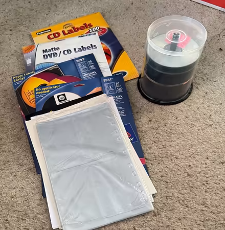 Photo of free Blank CDs, DVDs, labels and holders (Alameda) #1