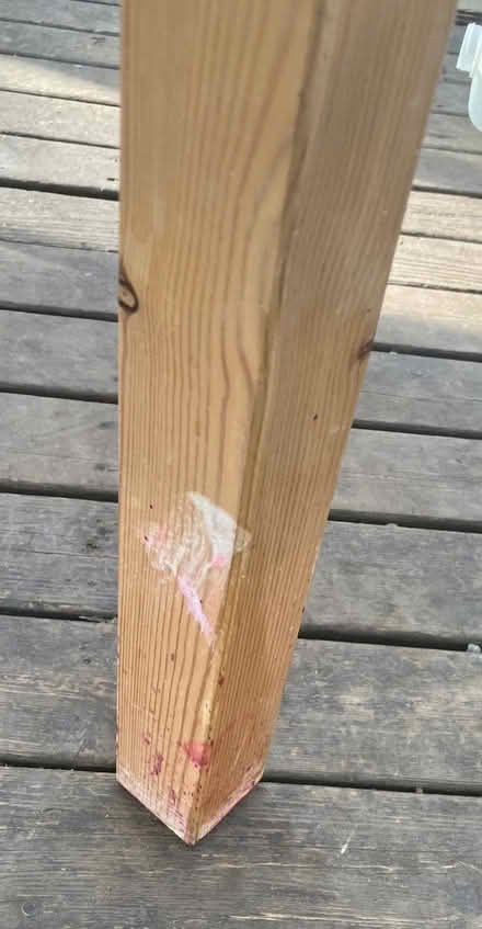 Photo of free Solid square wood table (Fremont) #3