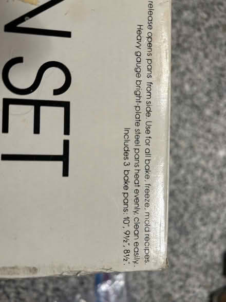 Photo of free 3 pan spring form set (Eubank/Montgomery) #1