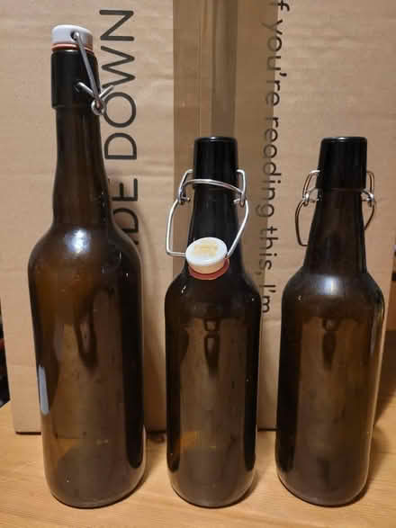 Photo of free Swing top glass bottles x 3 (Drum Brae EH4) #1
