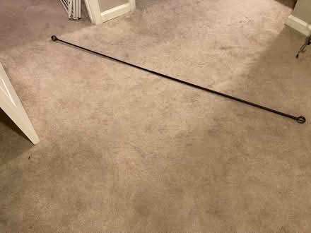 Photo of free Metal black curtain rod (Ashburn, VA) #1