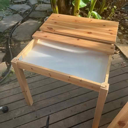 Photo of free Solid square wood table (Fremont) #2