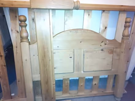Photo of free Good quality solid wood double bedframe (Bensham NE8) #2