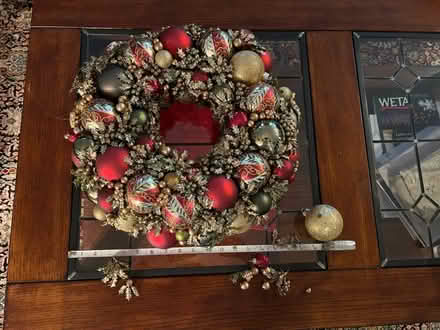 Photo of free Christmas Bulb wreath. Needs TLC (Marriottsville) #1