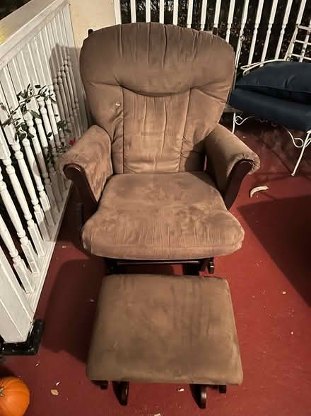 Photo of free Brown Glider Chair (Upper Roxborough) #1