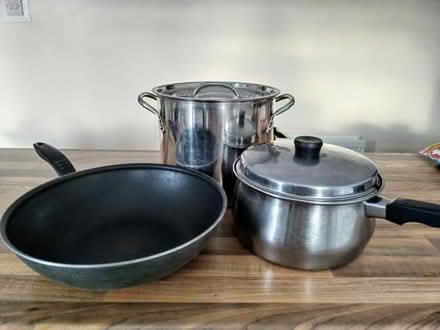 Photo of free Cooking pans (Cleadon SR6) #1