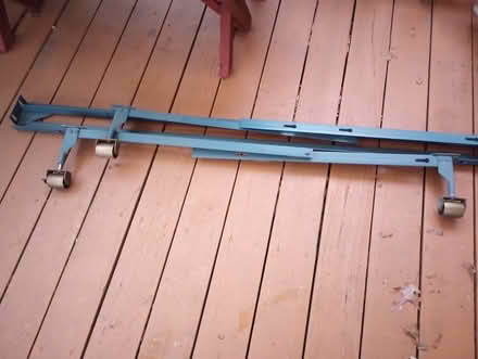 Photo of free Metal Queen bed frame (Suffern - Jersey Ave) #1