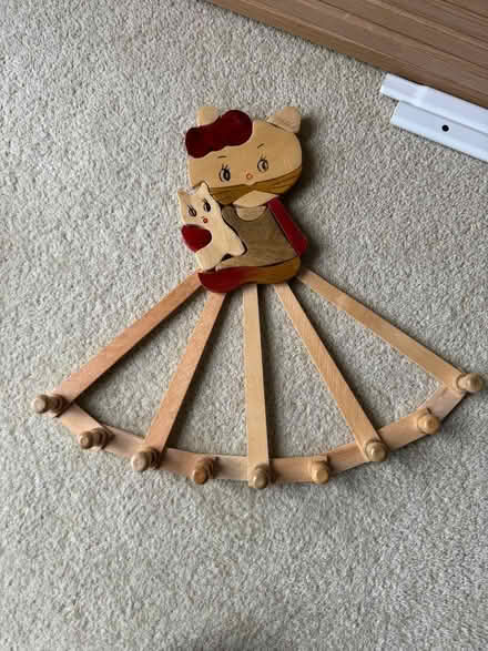 Photo of free Wooden childs coat rack (Lodge Moor S10) #1