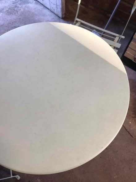 Photo of free Garden table and two chairs. Folding bistro set (Heaton Mersey SK4) #3