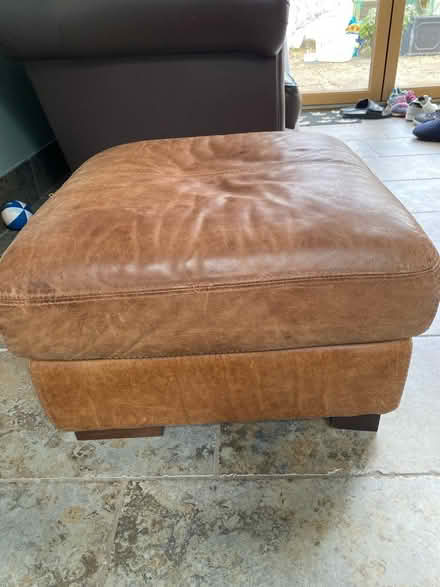 Photo of free Leather pouffe (Mangotsfield BS16) #1