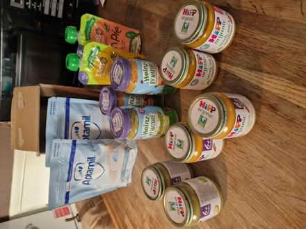 Photo of free Baby walker and baby food (Luton Wigmore) #1
