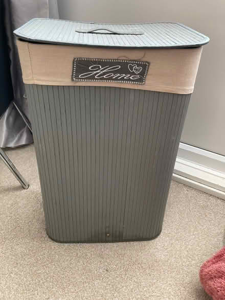 Photo of free Grey laundry bin (Peacehaven) #1