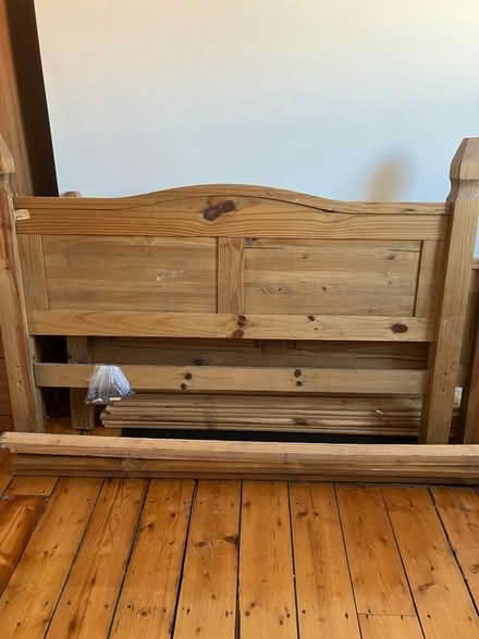 Photo of free Pine bed, king size (Heaton NE6) #1