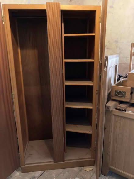 Photo of free 50's-era wardrobe with shelves (New Brighton) #2