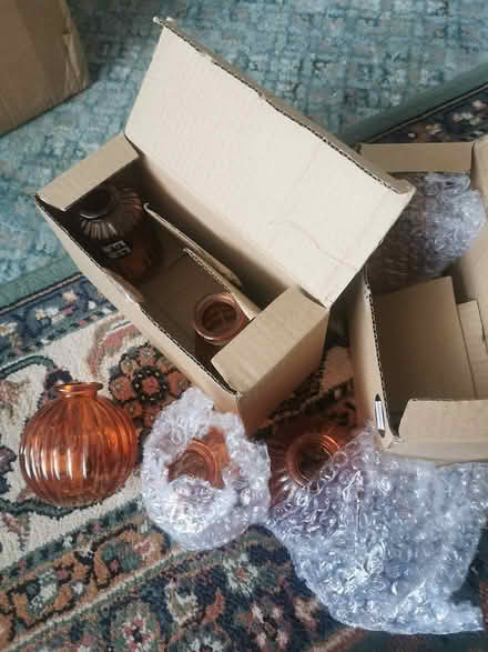 Photo of free Orange glass pots (DA7) #1