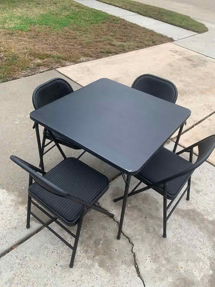 Photo of free folding table and chairs (Willowbrook area) #3