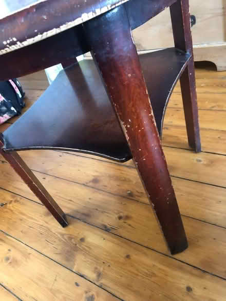 Photo of free Old brown wooden table round (Heaton Mersey SK4) #1