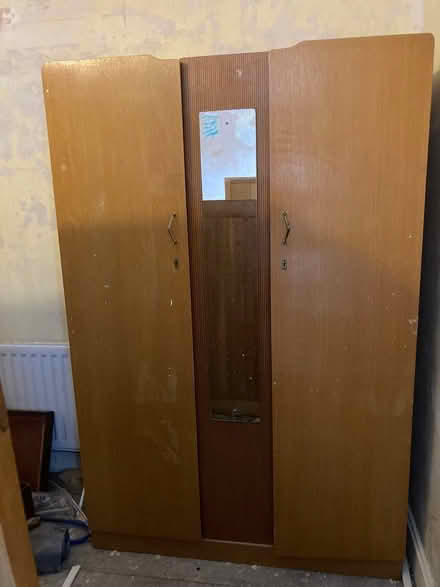 Photo of free 50's-era double wardrobe (New Brighton) #1