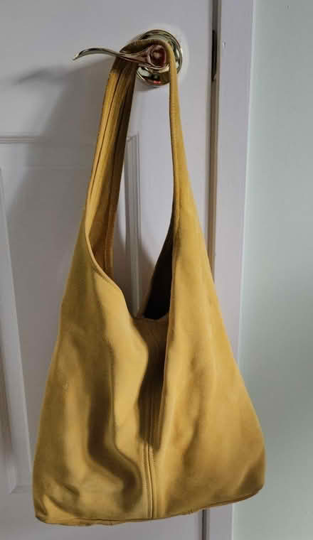 Photo of free Mustard suede slouch bag (Westbrook WA5) #1