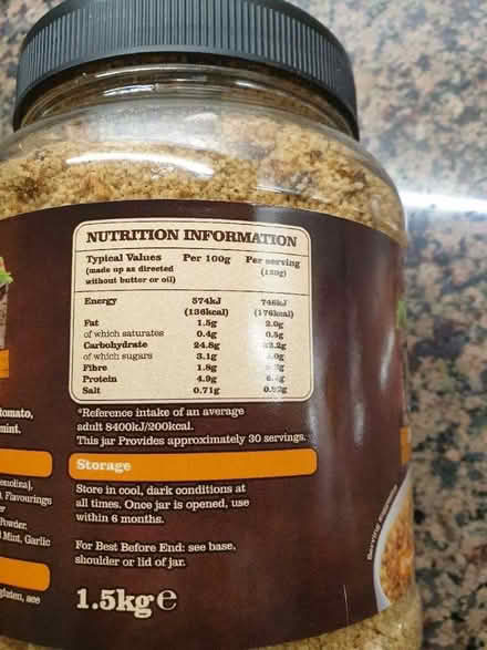 Photo of free Large tub of Moroccan Style Couscous BBE Jan 2023 (Fishers Green SG1) #2