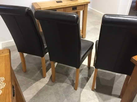 Photo of free Set of Leatherette Dining Chairs (Ruyton-XI-Towns SY4) #1