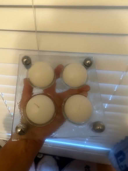 Photo of free Candles and candle holder (Reston) #3
