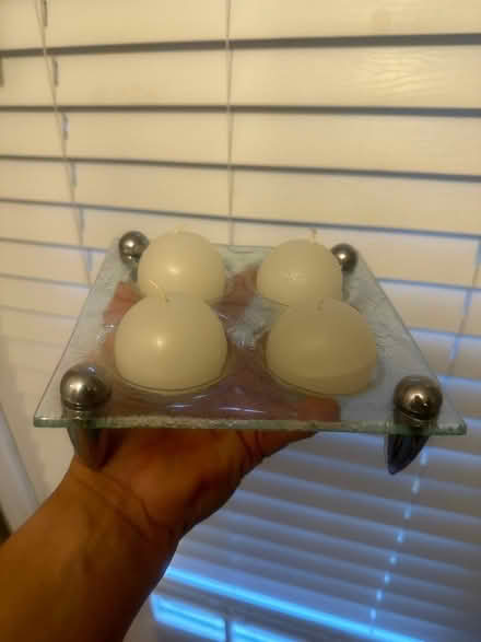 Photo of free Candles and candle holder (Reston) #2