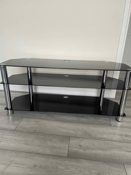 Photo of free glass tv stand (Thornton Liverpool) #2