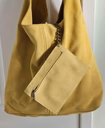 Photo of free Mustard suede slouch bag (Westbrook WA5) #2