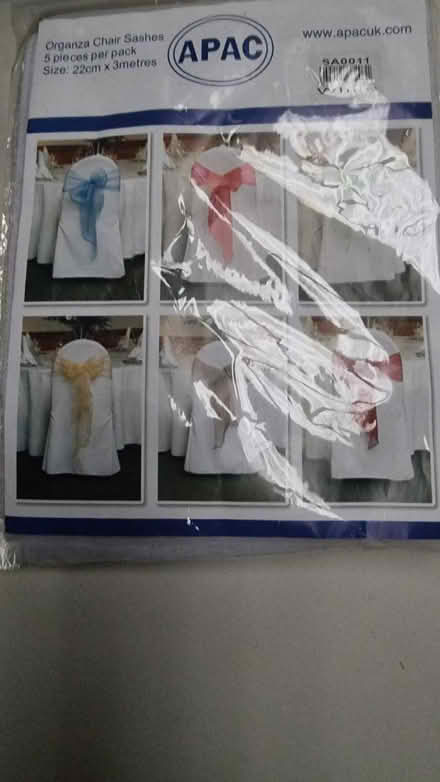 Photo of free Organza chair sashes white (IM8) #1