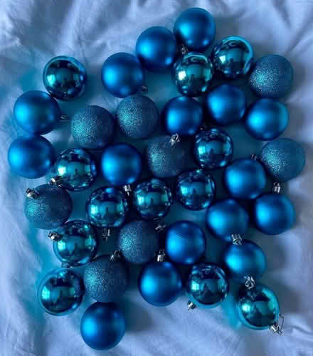 Photo of free Blue Christmas baubles (Chorley PR6) #1