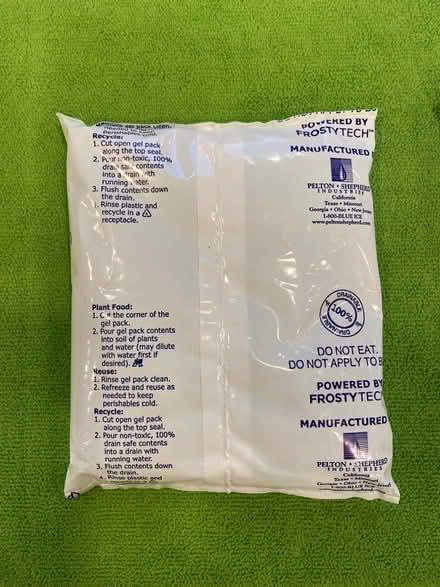 Photo of free Re-usable and recyclable ice packs (Pacific Palisades) #2