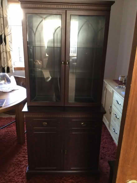 Photo of free Mahogany display cabinet (Stanley PH1) #1