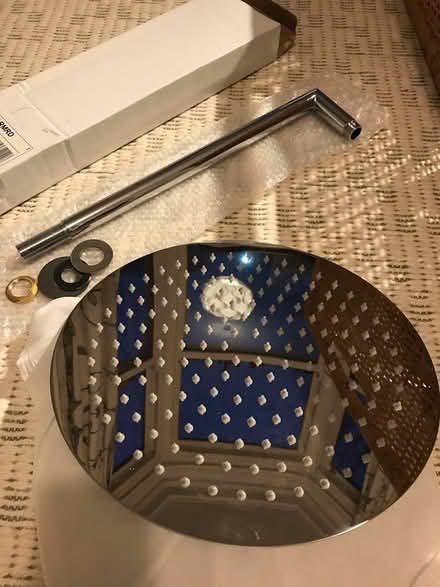 Photo of free Chrome shower arm and rainfall head (S11 (Greystones)) #1